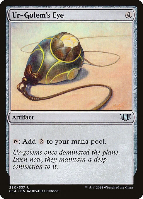 Ur-Golem's Eye, carta Magic di tipo Artifact illustrata da Heather Hudson
