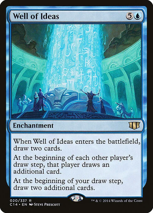 Well of Ideas, carta Magic di tipo Enchantment illustrata da Steve Prescott