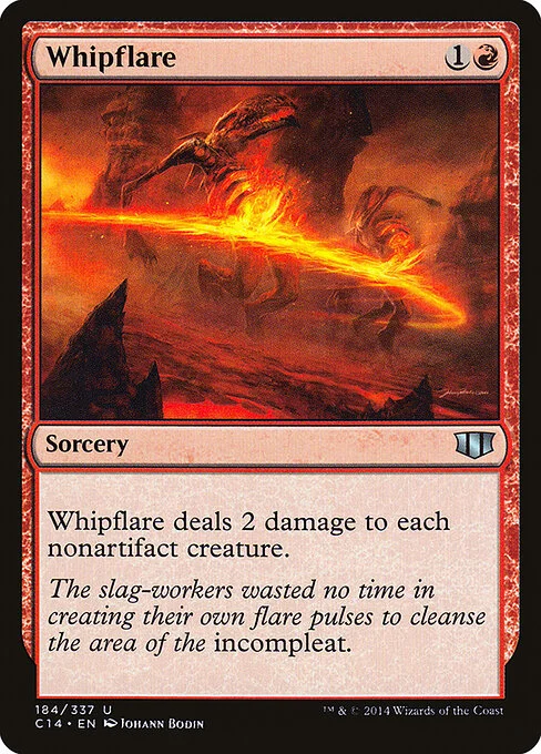 Whipflare, carta Magic di tipo Sorcery illustrata da Johann Bodin