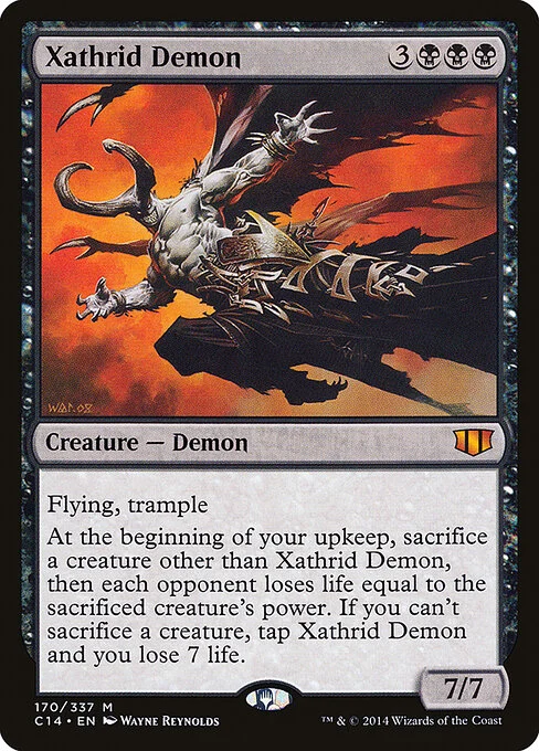 Xathrid Demon, carta Magic di tipo Creature — Demon illustrata da Wayne Reynolds