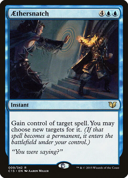 Aethersnatch, carta Magic di tipo Instant illustrata da Aaron Miller