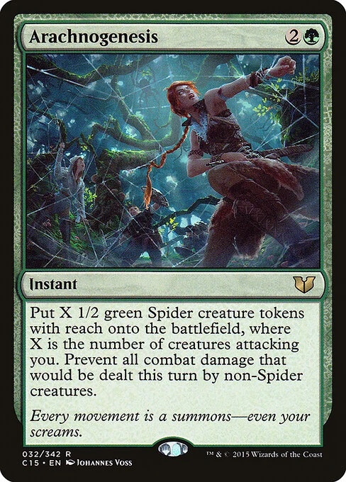 Arachnogenesis, carta Magic di tipo Instant illustrata da Johannes Voss