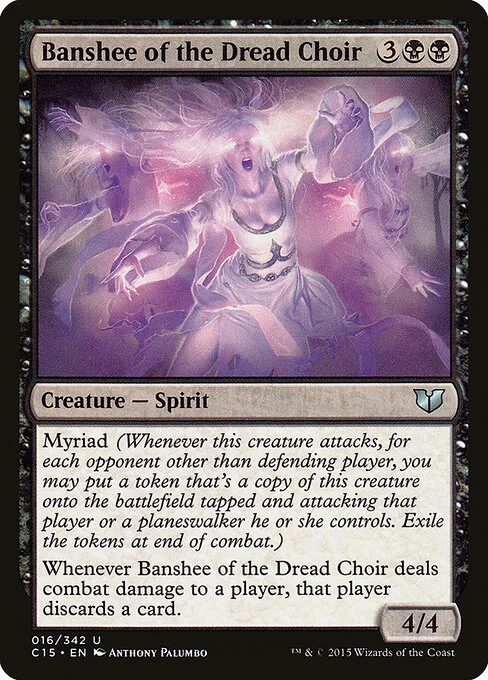 Banshee of the Dread Choir, carta Magic di tipo Creature — Spirit illustrata da Anthony Palumbo