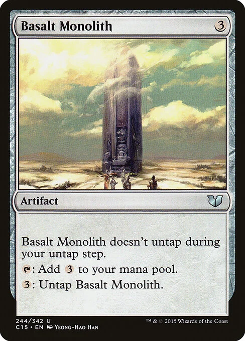 Basalt Monolith, carta Magic di tipo Artifact illustrata da Yeong-Hao Han