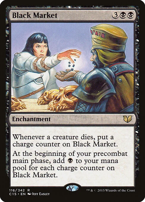 Black Market, carta Magic di tipo Enchantment illustrata da Jeff Easley