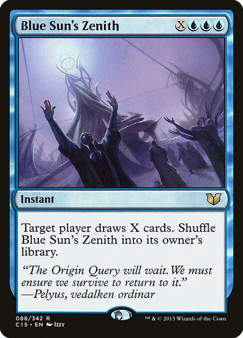 Blue Sun's Zenith, carta Magic di tipo Instant illustrata da Izzy