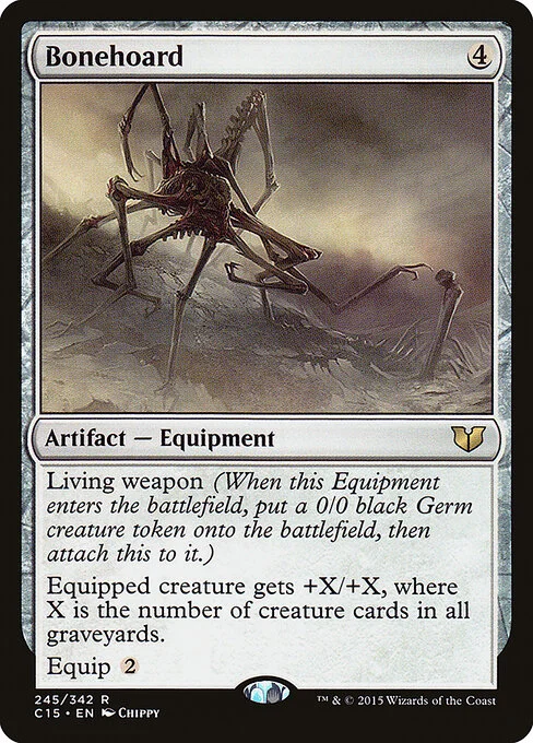 Bonehoard, carta Magic di tipo Artifact — Equipment illustrata da Chippy