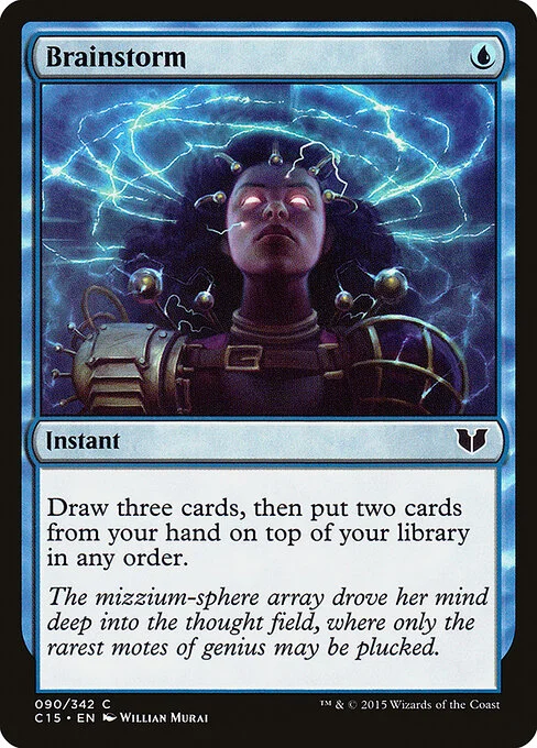 Brainstorm, carta Magic di tipo Instant illustrata da Willian Murai