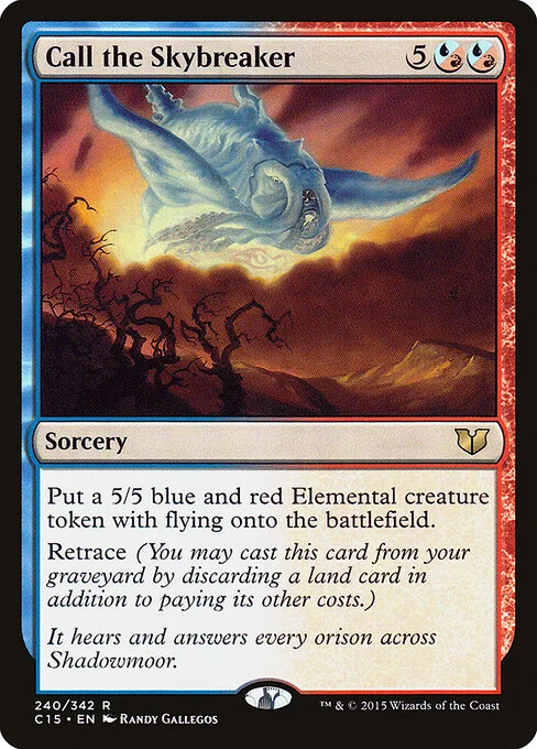Call the Skybreaker, carta Magic di tipo Sorcery illustrata da Randy Gallegos