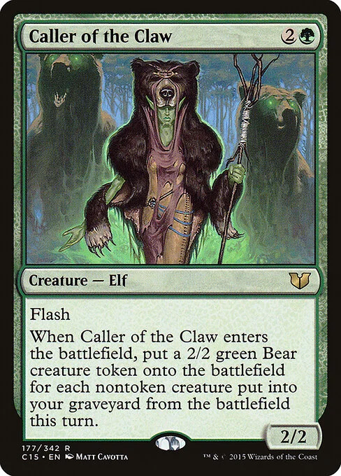 Caller of the Claw, carta Magic di tipo Creature — Elf illustrata da Matt Cavotta