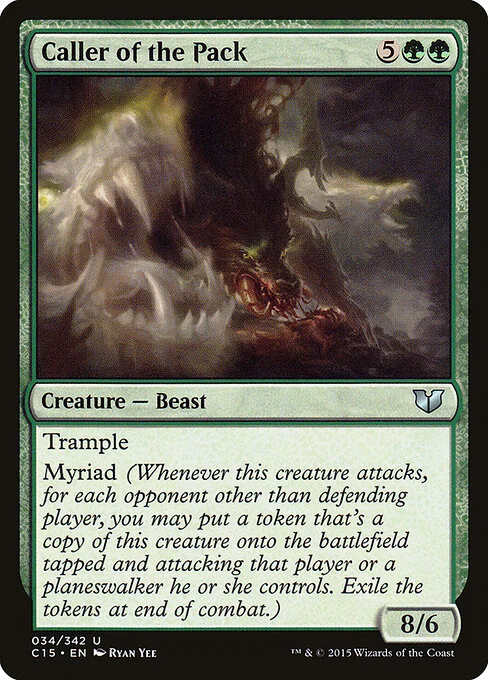 Caller of the Pack, carta Magic di tipo Creature — Beast illustrata da Ryan Yee