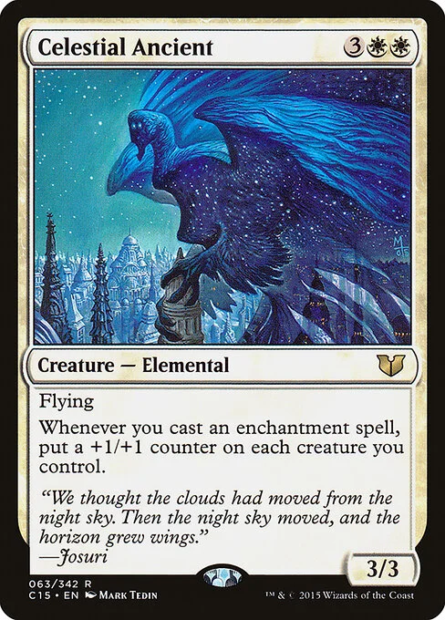 Celestial Ancient, carta Magic di tipo Creature — Elemental illustrata da Mark Tedin