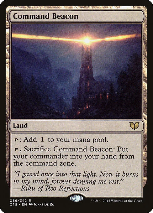 Command Beacon, carta Magic di tipo Land illustrata da Jonas De Ro