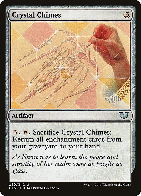 Crystal Chimes, carta Magic di tipo Artifact illustrata da Donato Giancola