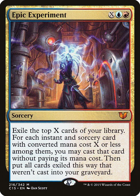 Epic Experiment, carta Magic di tipo Sorcery illustrata da Dan Murayama Scott