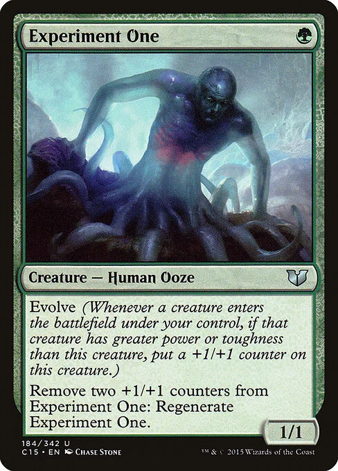 Experiment One, carta Magic di tipo Creature — Human Ooze illustrata da Chase Stone