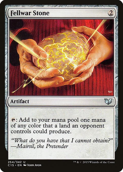 Fellwar Stone, carta Magic di tipo Artifact illustrata da John Avon
