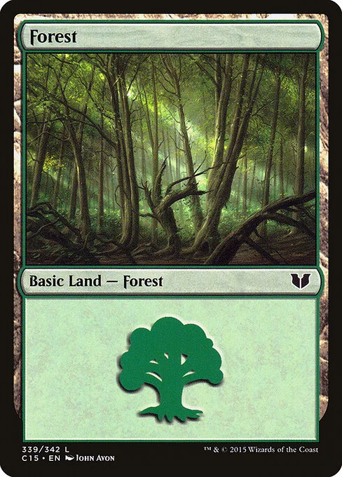 Forest, carta Magic di tipo Basic Land — Forest illustrata da John Avon