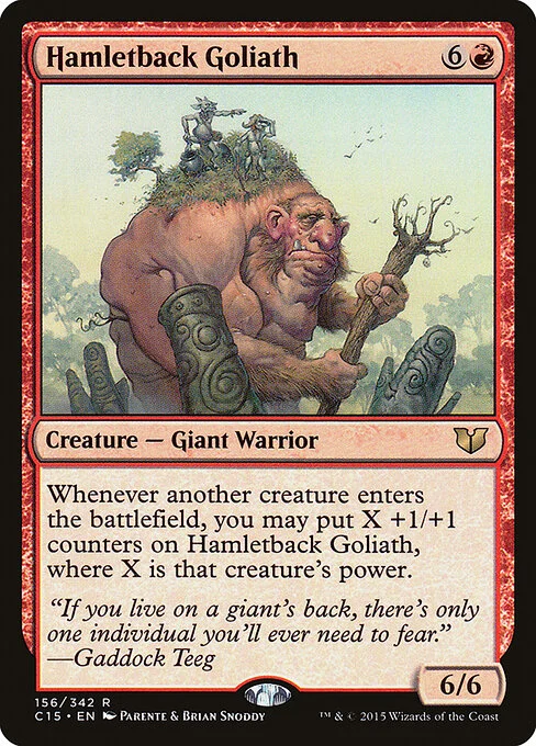 Hamletback Goliath, carta Magic di tipo Creature — Giant Warrior illustrata da Paolo Parente & Brian Snõddy