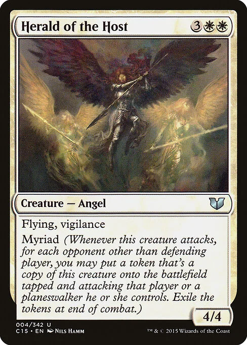 Herald of the Host, carta Magic di tipo Creature — Angel illustrata da Nils Hamm
