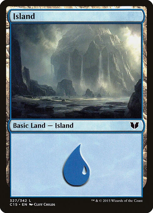 Island, carta Magic di tipo Basic Land — Island illustrata da Cliff Childs