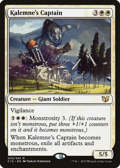 Kalemne's Captain, carta Magic di tipo Creature — Giant Soldier illustrata da Tomasz Jedruszek