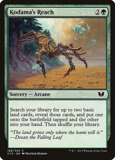 Kodama's Reach, carta Magic di tipo Sorcery — Arcane illustrata da Heather Hudson