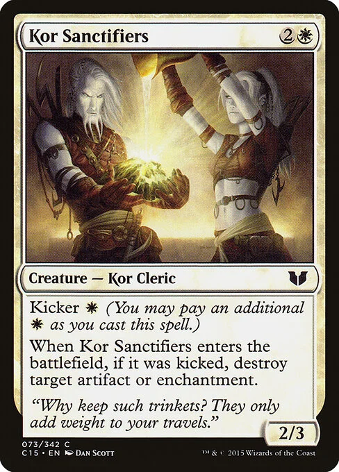 Kor Sanctifiers, carta Magic di tipo Creature — Kor Cleric illustrata da Dan Murayama Scott
