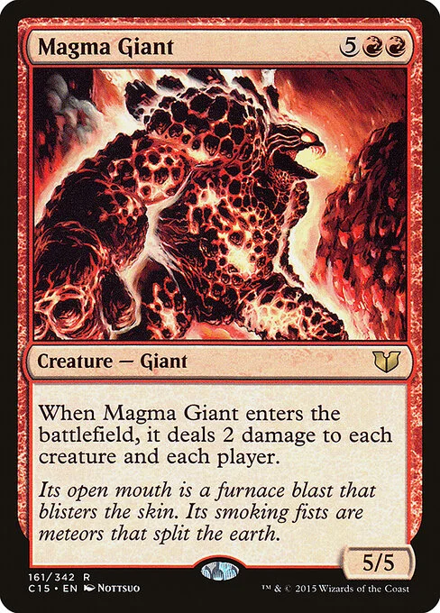 Magma Giant, carta Magic di tipo Creature — Giant illustrata da Nottsuo
