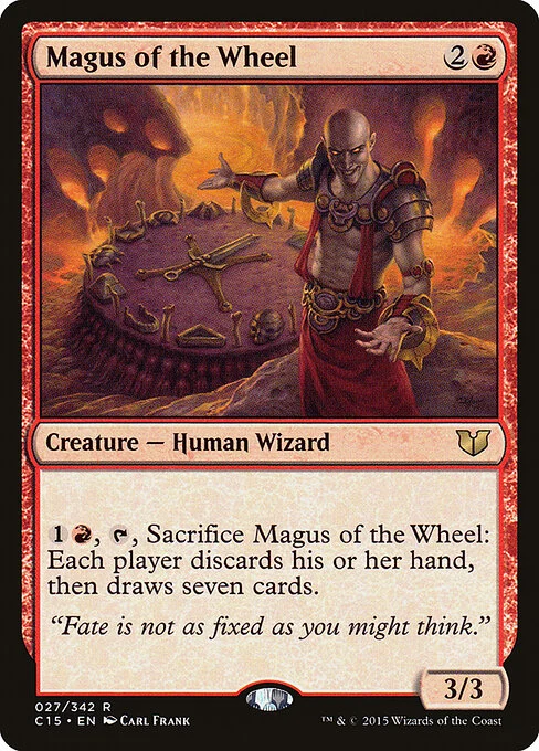 Magus of the Wheel, carta Magic di tipo Creature — Human Wizard illustrata da Carl Frank