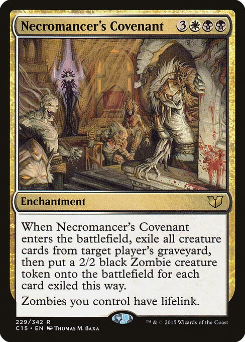 Necromancer's Covenant, carta Magic di tipo Enchantment illustrata da Thomas M. Baxa