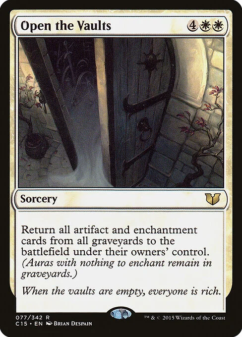 Open the Vaults, carta Magic di tipo Sorcery illustrata da Brian Despain