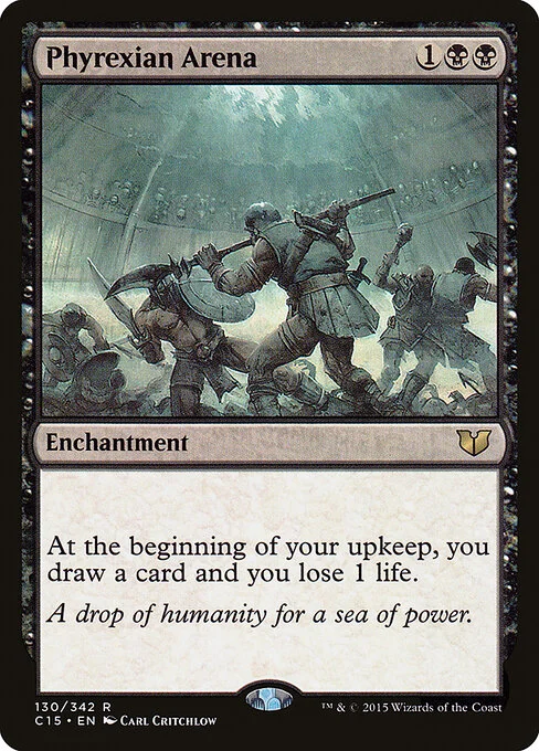 Phyrexian Arena, carta Magic di tipo Enchantment illustrata da Carl Critchlow