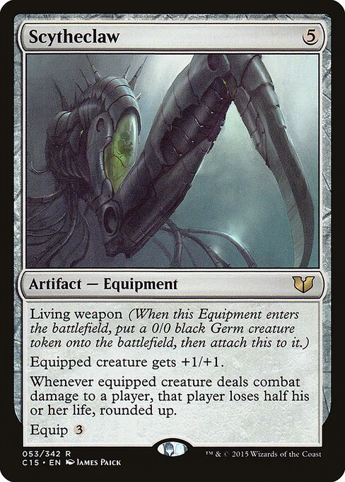 Scytheclaw, carta Magic di tipo Artifact — Equipment illustrata da James Paick