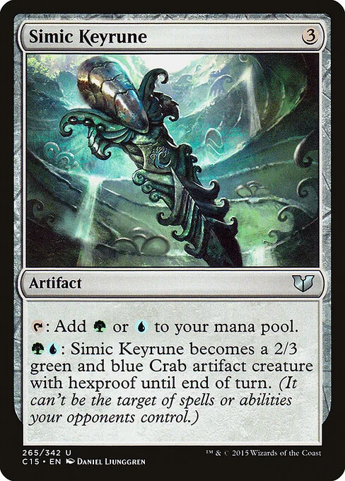 Simic Keyrune, carta Magic di tipo Artifact illustrata da Daniel Ljunggren