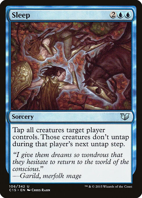 Sleep, carta Magic di tipo Sorcery illustrata da Chris Rahn