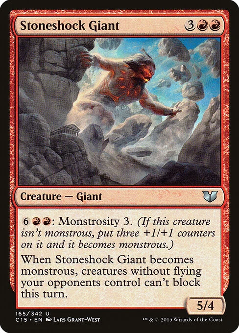 Stoneshock Giant, carta Magic di tipo Creature — Giant illustrata da Lars Grant-West