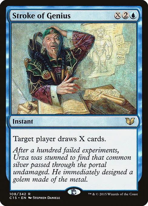 Stroke of Genius, carta Magic di tipo Instant illustrata da Stephen Daniele