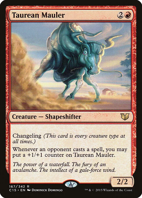 Taurean Mauler, carta Magic di tipo Creature — Shapeshifter illustrata da Dominick Domingo