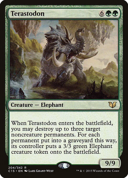 Terastodon, carta Magic di tipo Creature — Elephant illustrata da Lars Grant-West