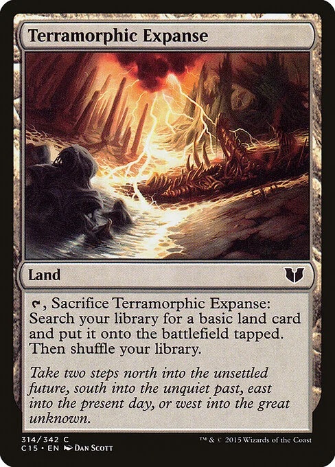 Terramorphic Expanse, carta Magic di tipo Land illustrata da Dan Murayama Scott