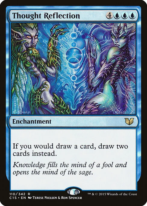 Thought Reflection, carta Magic di tipo Enchantment illustrata da Terese Nielsen & Ron Spencer