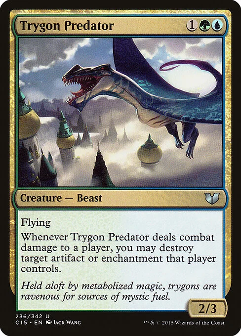 Trygon Predator, carta Magic di tipo Creature — Beast illustrata da Jack Wang