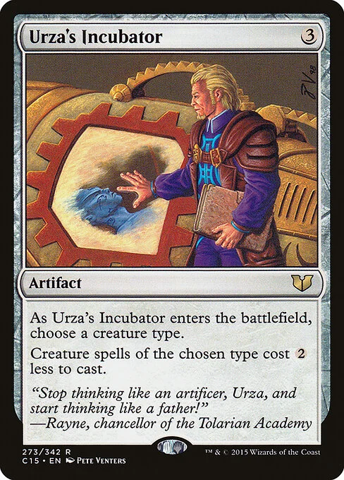 Urza's Incubator, carta Magic di tipo Artifact illustrata da Pete Venters