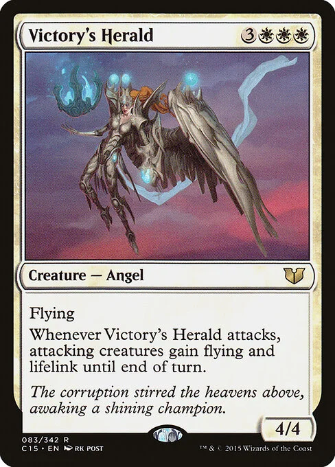 Victory's Herald, carta Magic di tipo Creature — Angel illustrata da rk post
