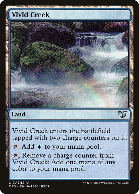 Vivid Creek, carta Magic di tipo Land illustrata da Fred Fields