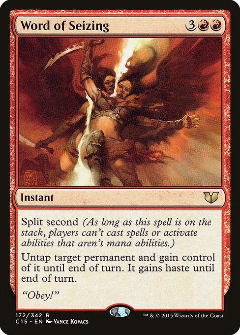 Word of Seizing, carta Magic di tipo Instant illustrata da Vance Kovacs