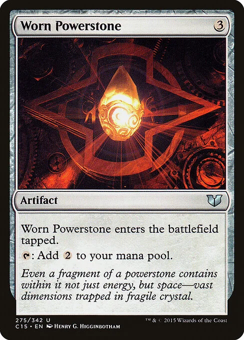 Worn Powerstone, carta Magic di tipo Artifact illustrata da Henry G. Higginbotham
