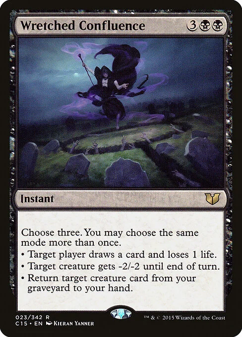 Wretched Confluence, carta Magic di tipo Instant illustrata da Kieran Yanner