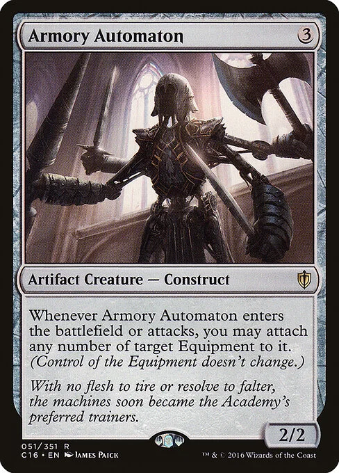 Armory Automaton, carta Magic di tipo Artifact Creature — Construct illustrata da James Paick